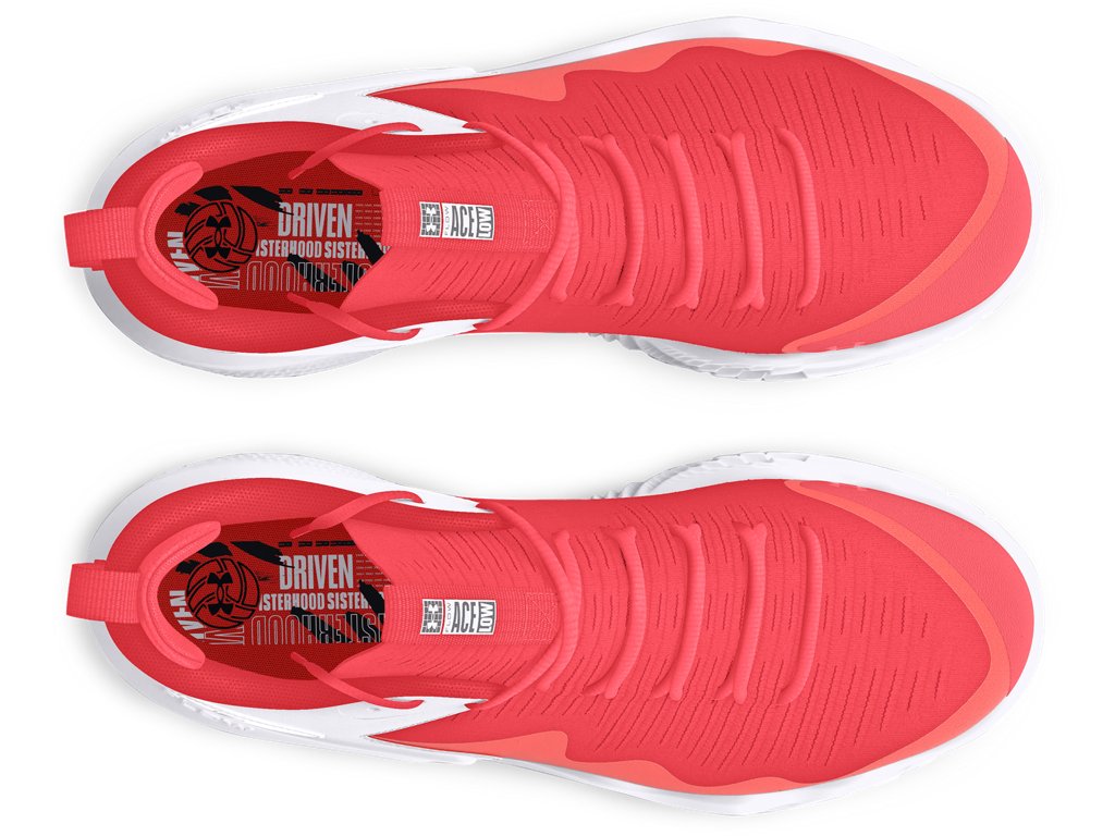 Under Armour Women's UA Ace Low Volleyball Shoes - Breathable IntelliKnit Upper