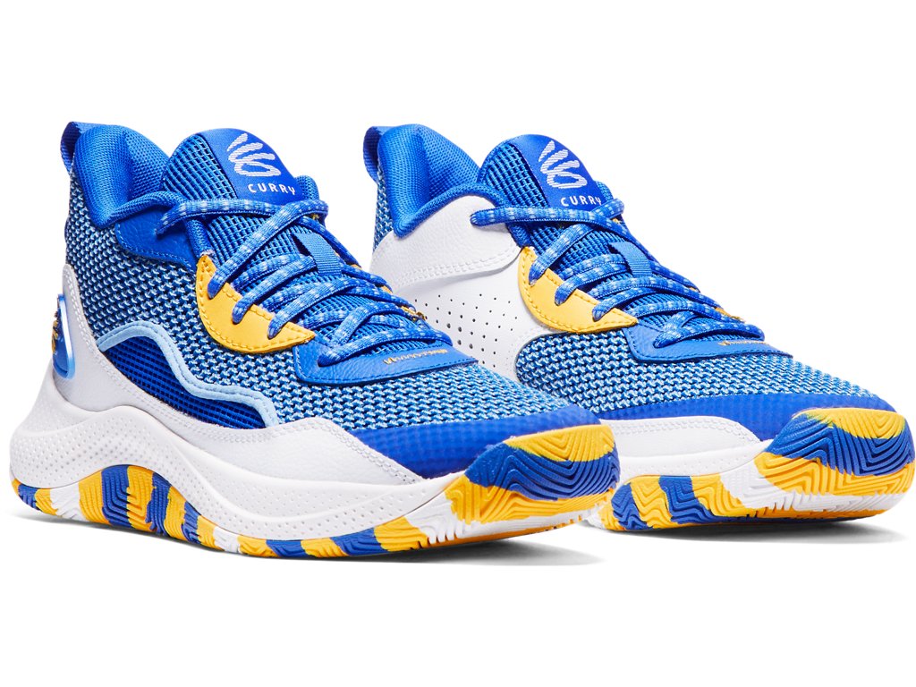 Under Armour Grade School Curry 3Z 24 Basketball Shoes - Durable Rubber Outsole