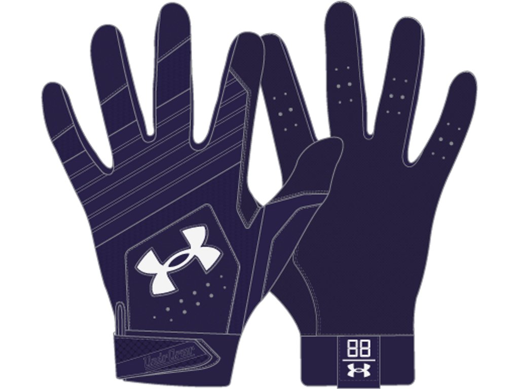 Under Armour Men's Clean Up Batting Gloves Accessories - Sweat Wicking