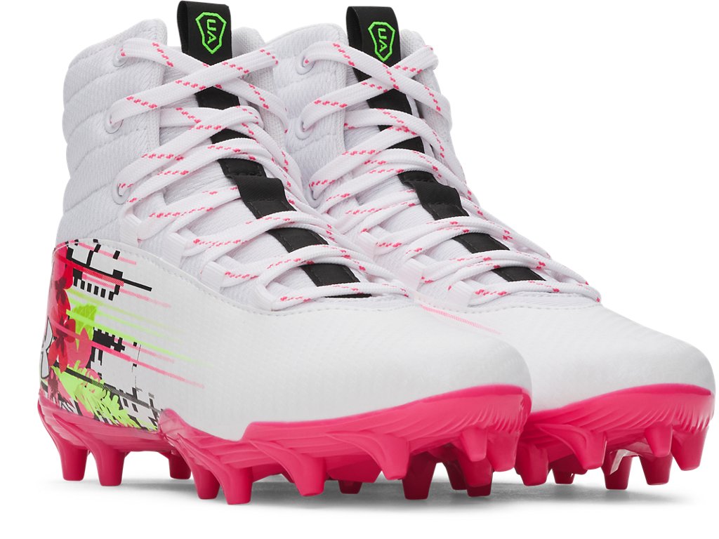 Under Armour Kids Highlight Jr. LE Lacrosse Cleats - High Ankle Support