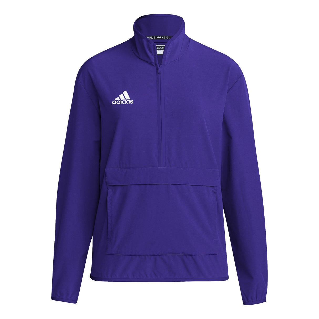 adidas Womens Coach Long-Sleeve 1/4 Zip Woven Jacket