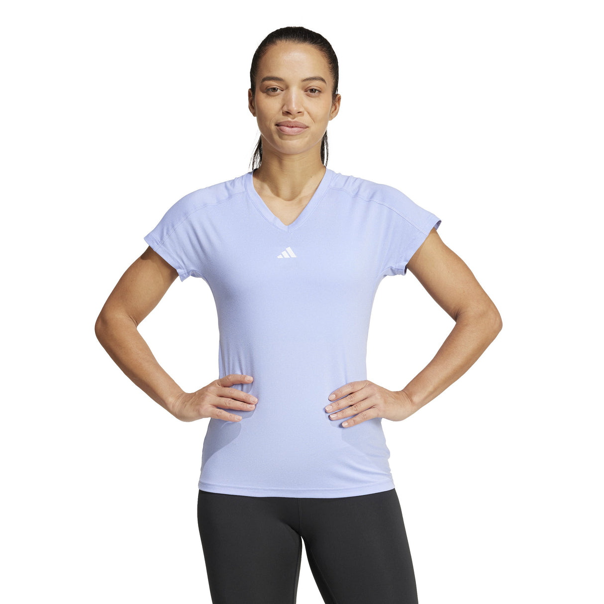 adidas Workout Essentials Womens V-Neck T-Shirt