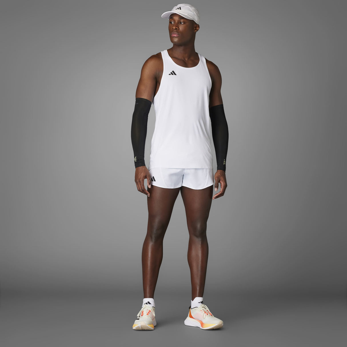 adidas Mens Adizero Essentials Running Singlet