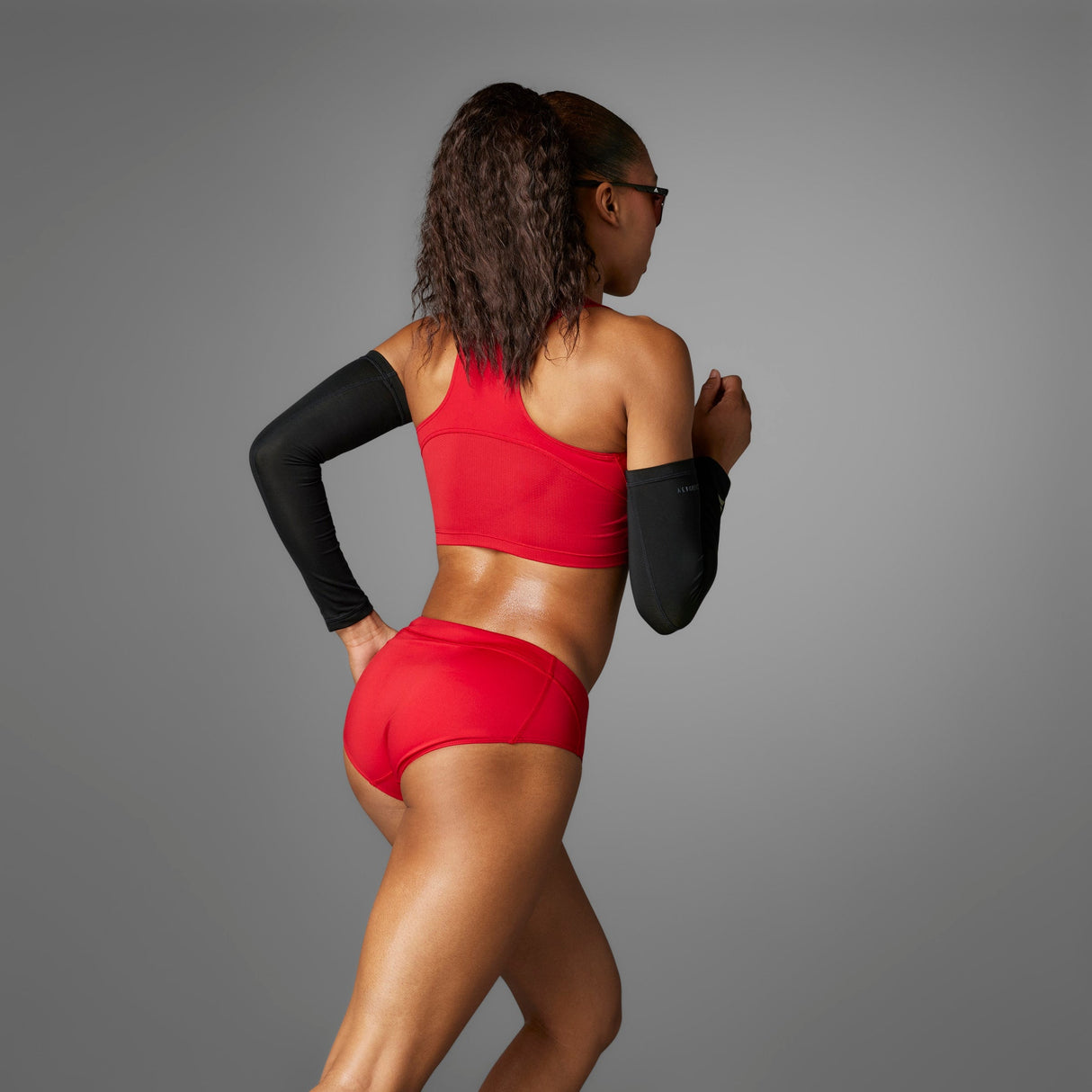 adidas Womens Adizero Essentials Running Crop Top