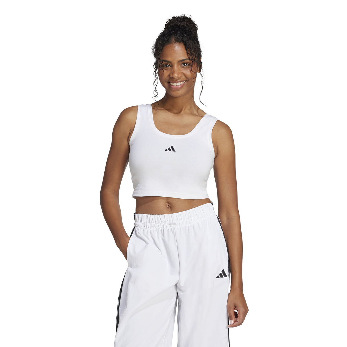 adidas Essentials Small Logo Womens Cotton Tank Top