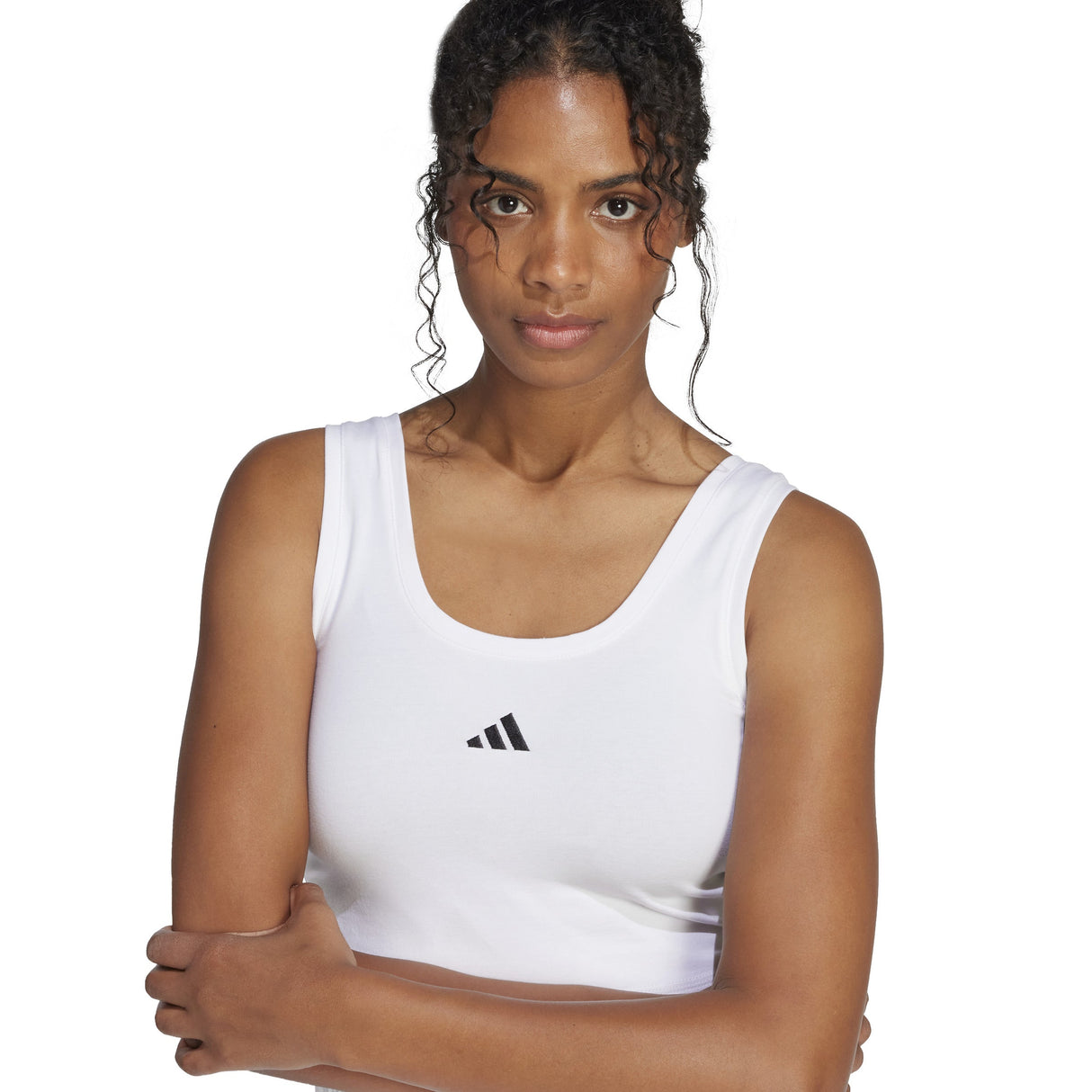 adidas Essentials Small Logo Womens Cotton Tank Top