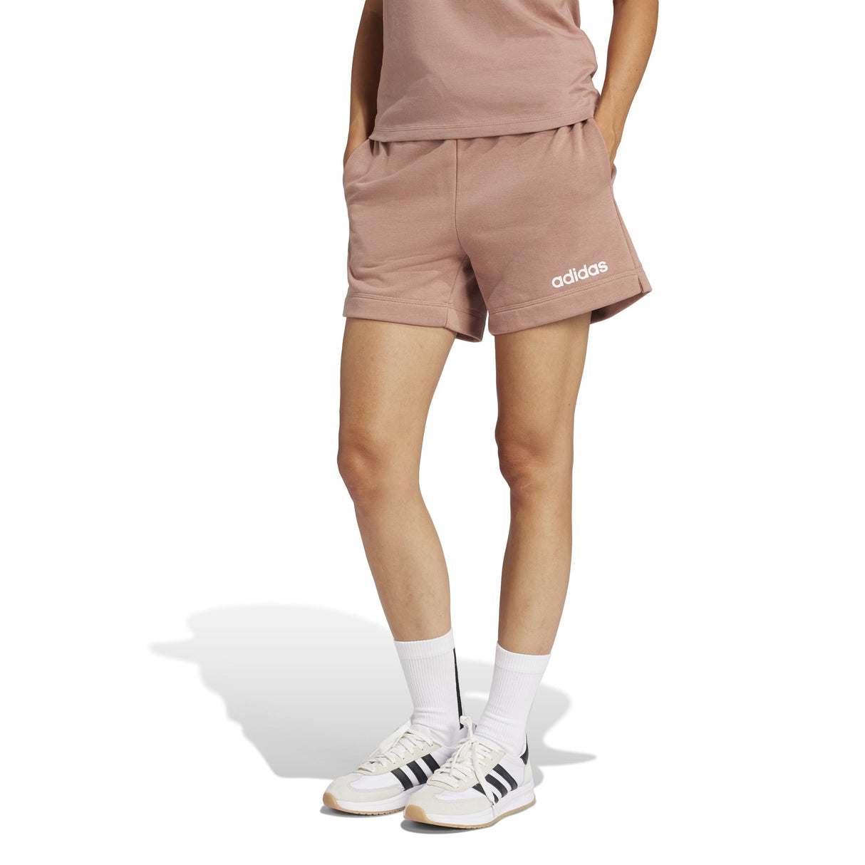 adidas Essentials Linear Womens French Terry Shorts