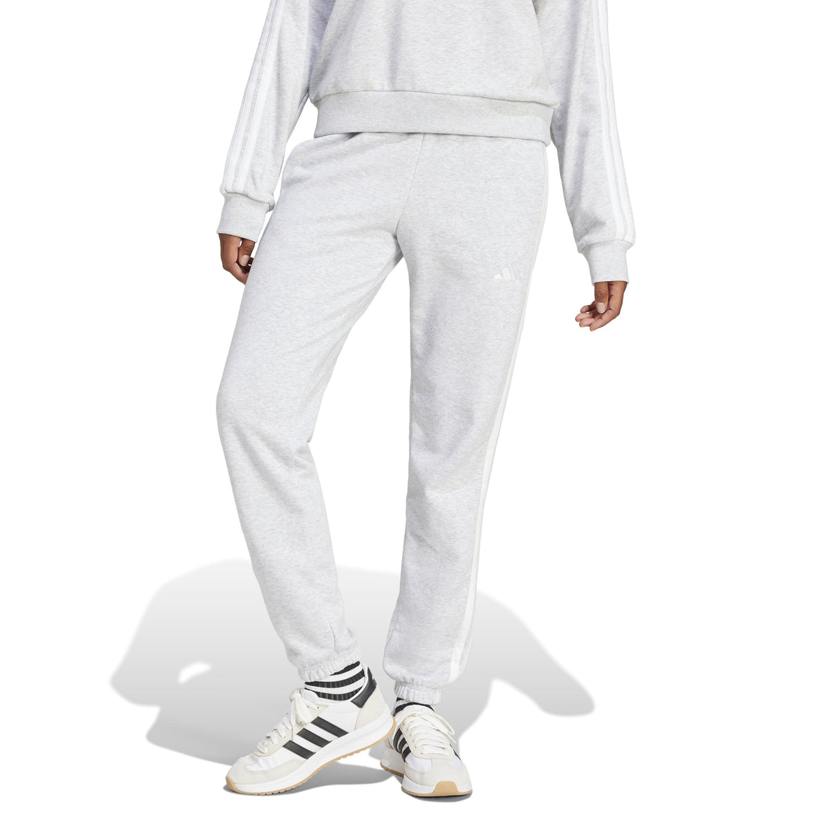 adidas Essentials 3-Stripes Womens French Terry Sweatpants