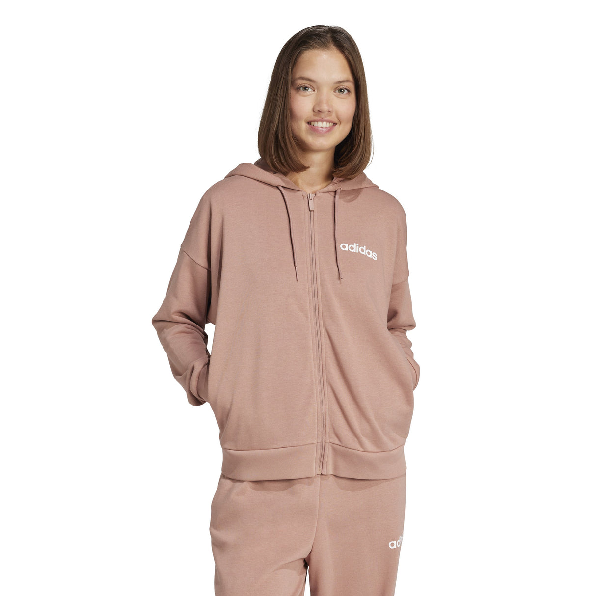 adidas Essentials Full Zip Womens Hoodie