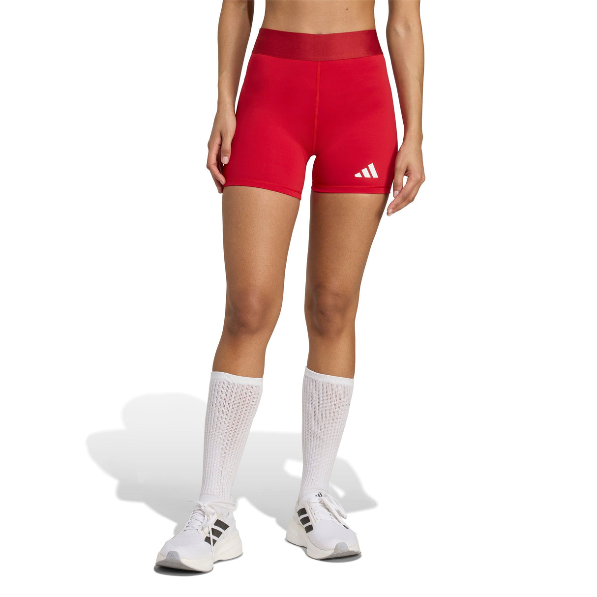 adidas Women's Techfit ClimaCool Volleyball Shorts - High-Rise Compression for Elite Play