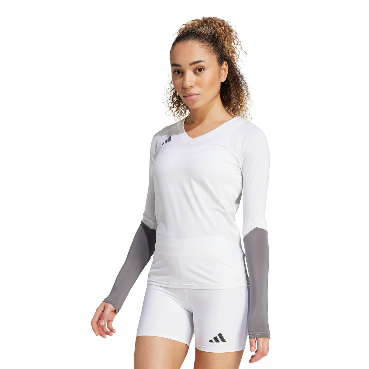 adidas Women's Quickset LS Jersey - Breathable Performance for Volleyball