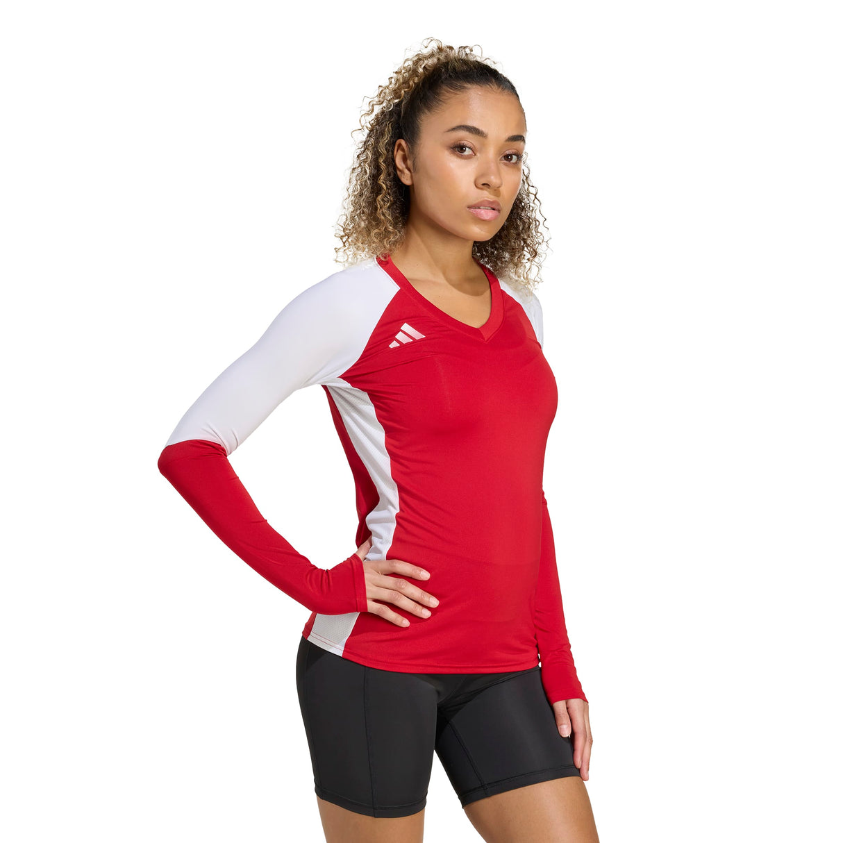 adidas Women's Quickset LS Jersey - Breathable Performance for Volleyball
