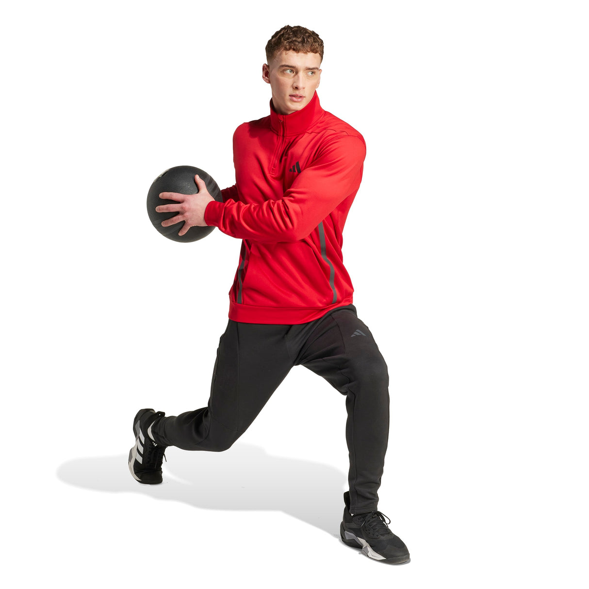adidas Men's Performance Quarter-Zip Sweatshirt ��ClimaWarm Heat Retention for Training