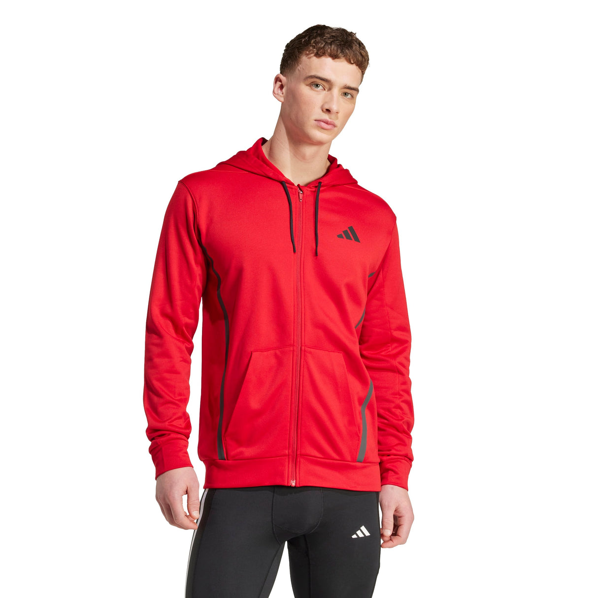adidas Men's Performance Hooded Track Top – ClimaWarm Insulation for Training