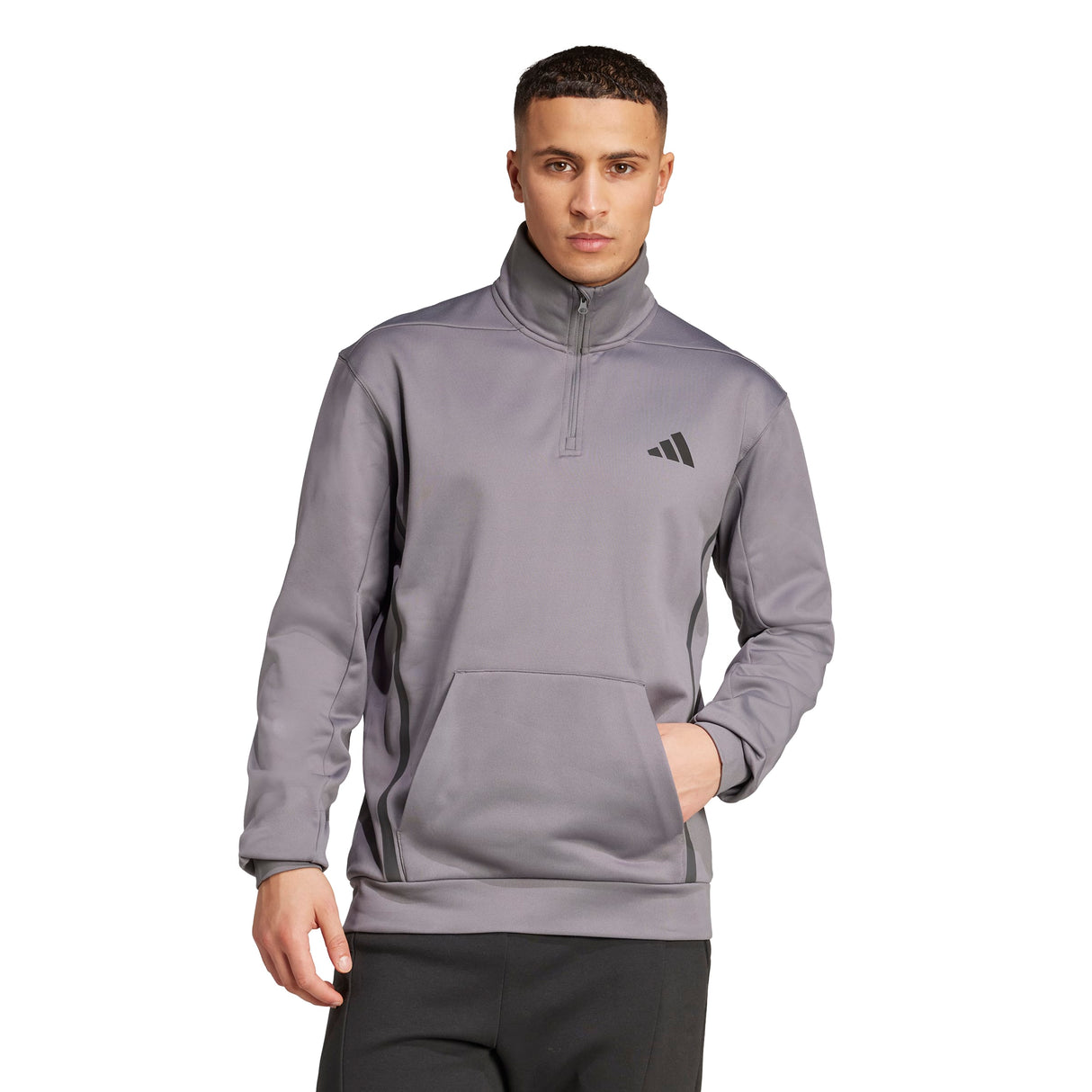 adidas Men's Performance Quarter-Zip Sweatshirt ��ClimaWarm Heat Retention for Training