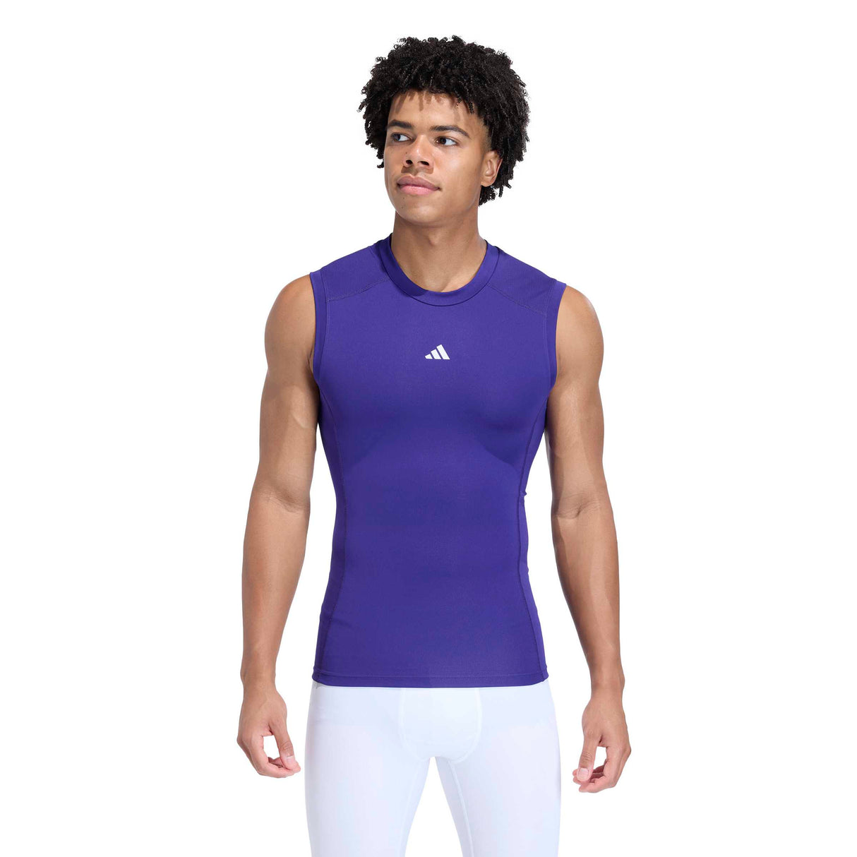 adidas Men's Techfit Compression Sleeveless T-Shirt - AEROREADY Muscle Support for Training