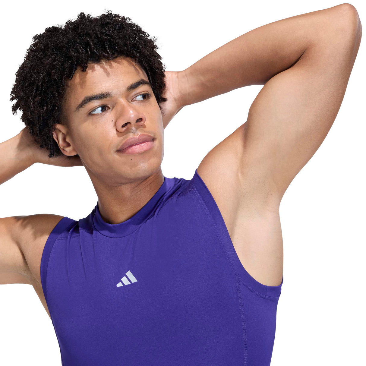 adidas Men's Techfit Compression Sleeveless T-Shirt - AEROREADY Muscle Support for Training