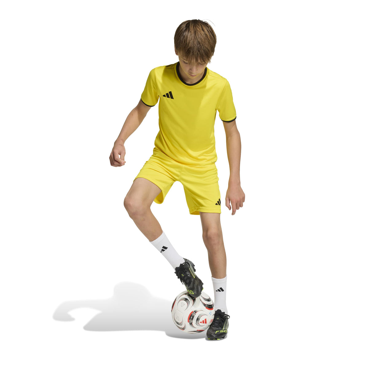 adidas Unisex Kids' Entrada 26 Soccer Shorts – Breathable Climacool Comfort
