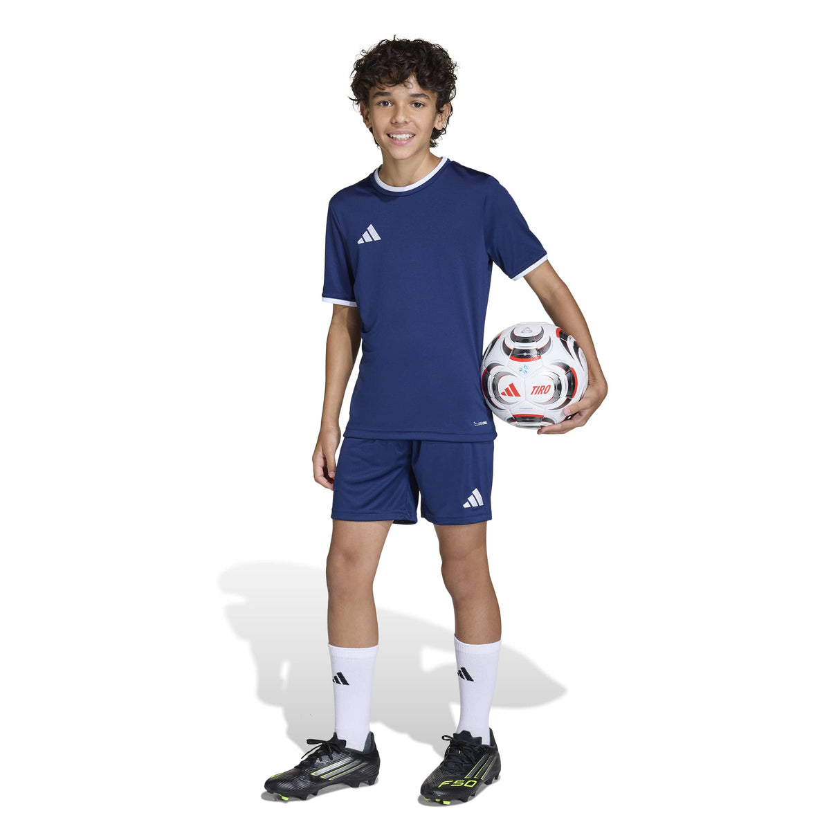 adidas Unisex Kids' Entrada 26 Soccer Shorts – Breathable Climacool Comfort