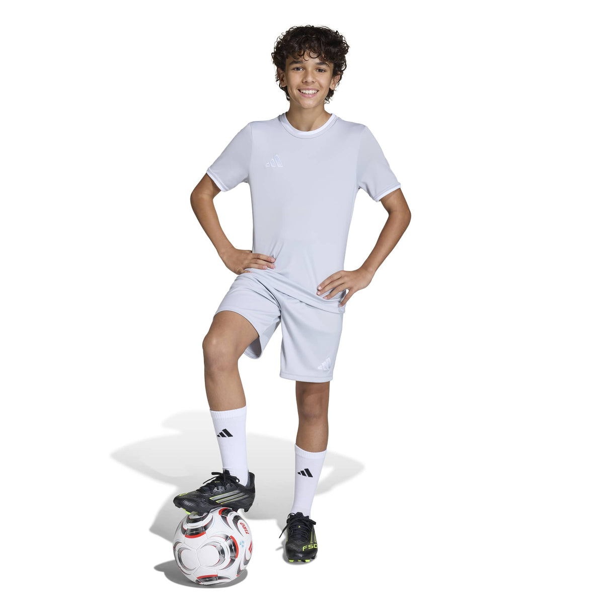 adidas Unisex Kids' Entrada 26 Soccer Shorts – Breathable Climacool Comfort