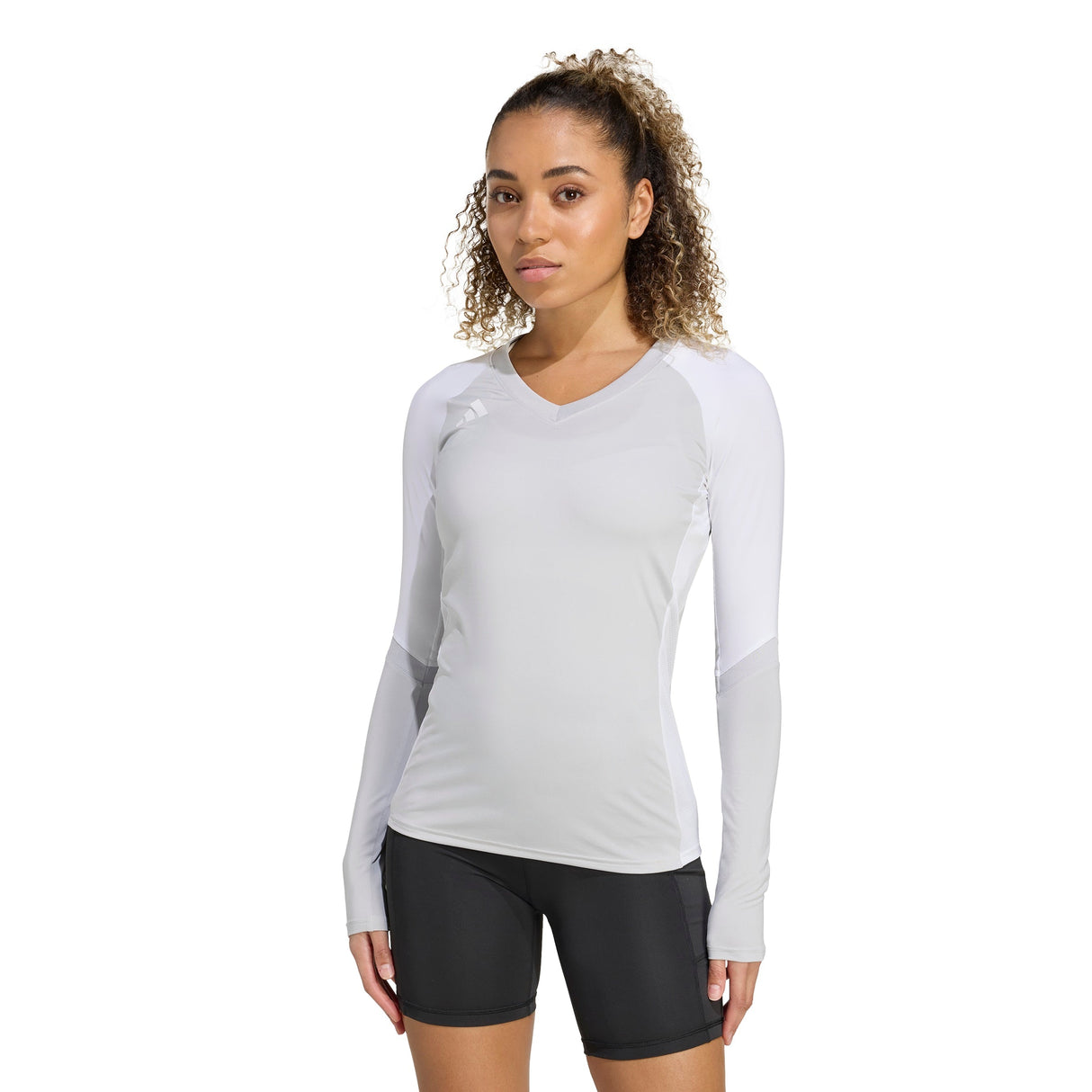 adidas Women's Quickset LS Jersey - Breathable Performance for Volleyball