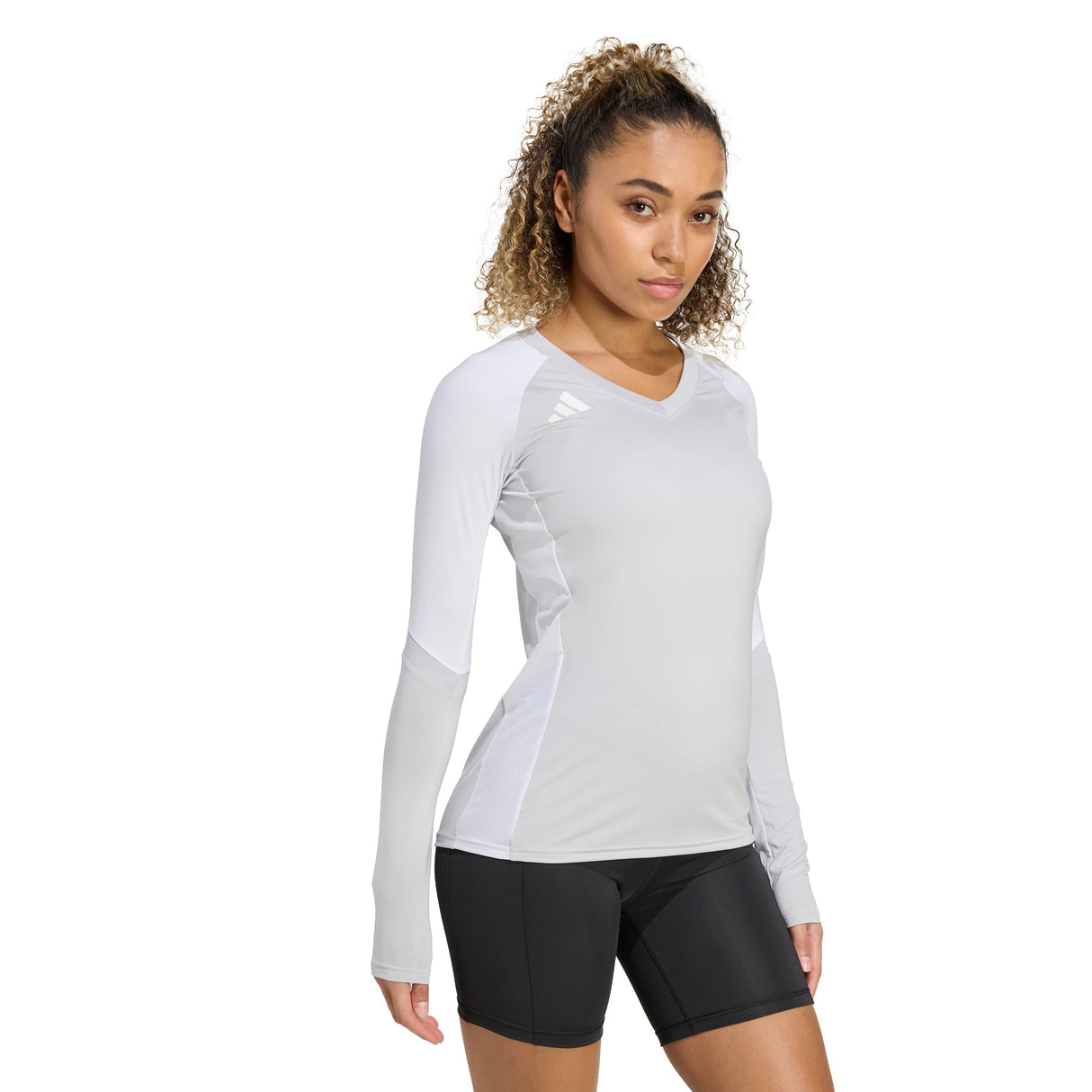 adidas Women's Quickset LS Jersey - Breathable Performance for Volleyball