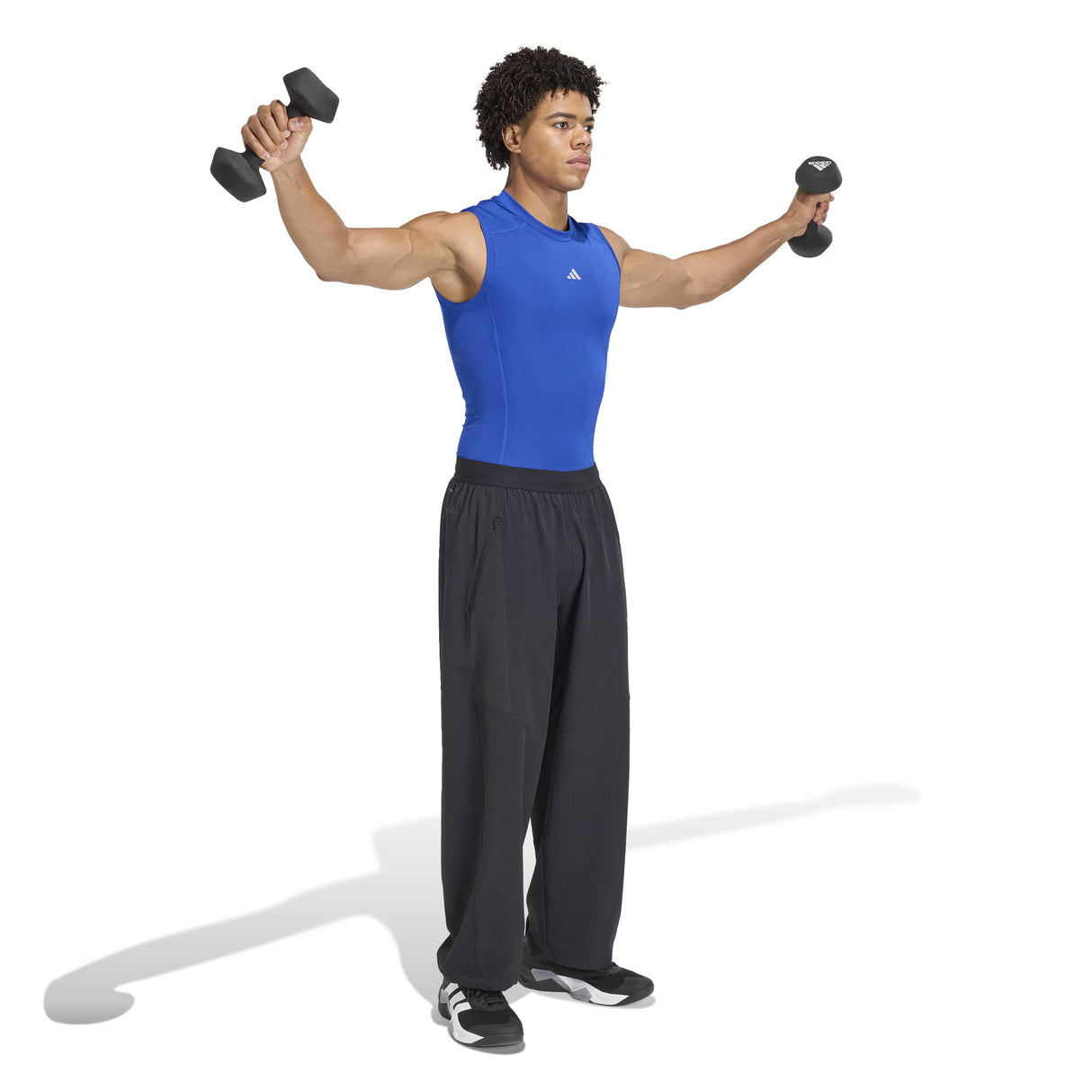adidas Men's Techfit Compression Sleeveless T-Shirt - AEROREADY Muscle Support for Training