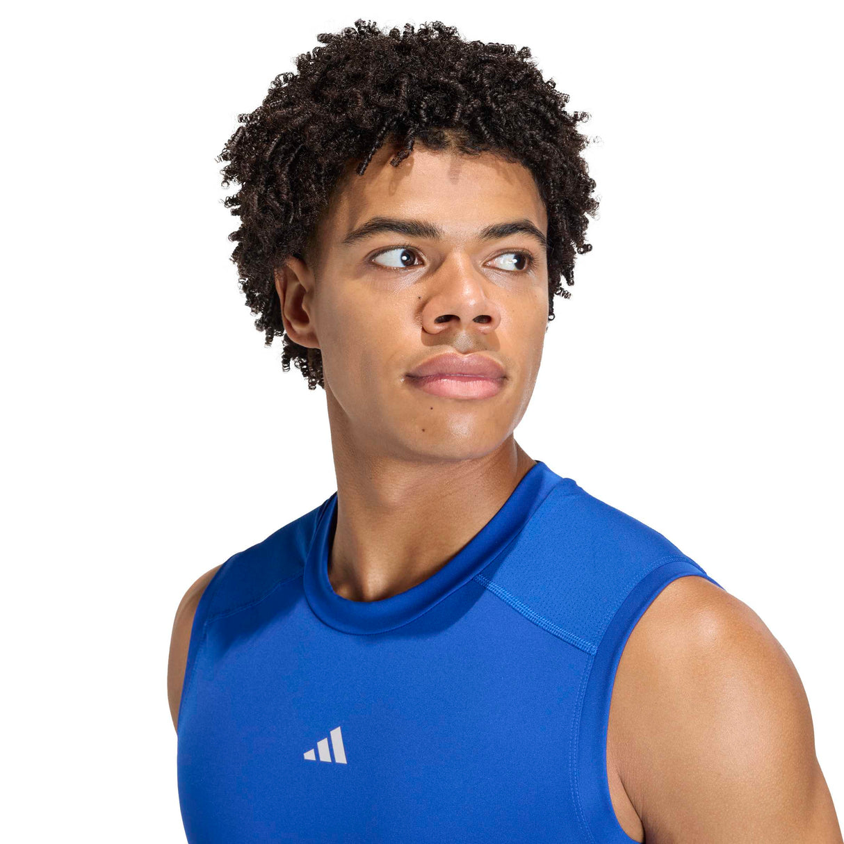 adidas Men's Techfit Compression Sleeveless T-Shirt - AEROREADY Muscle Support for Training