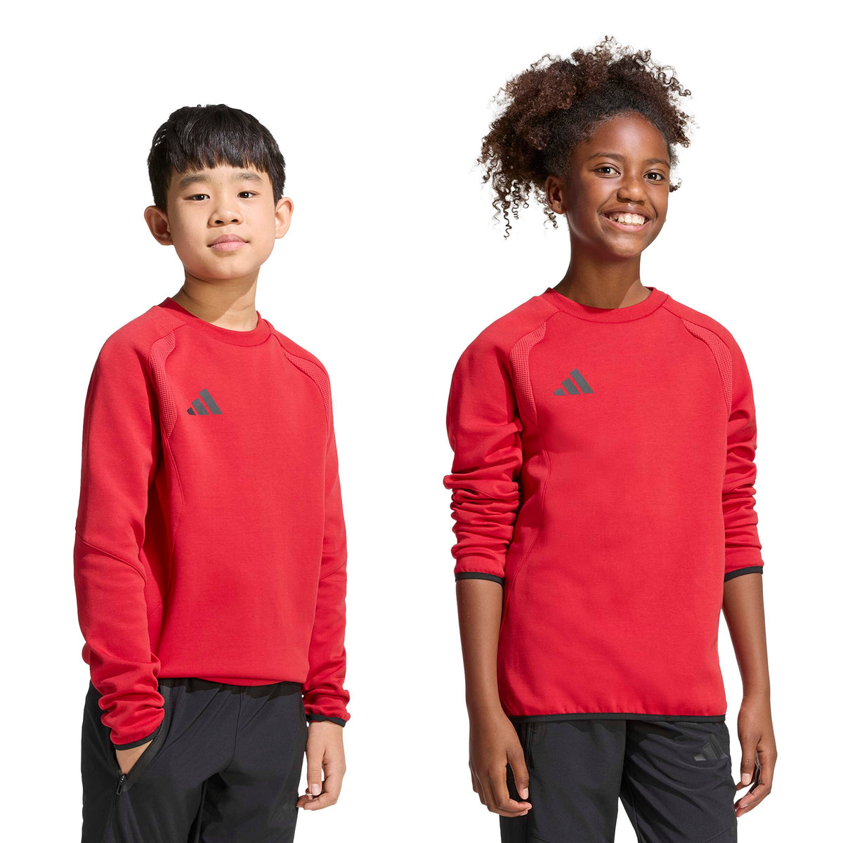 adidas Youth Tiro Travel Crew Sweatshirt