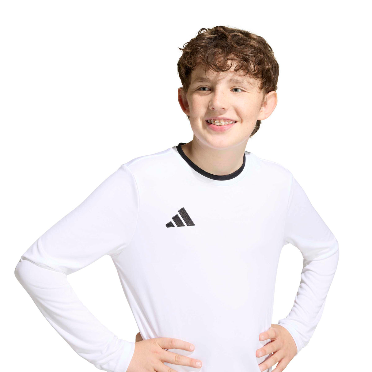 adidas Kids' Unisex Entrada 26 Long Sleeve Soccer Jersey – ClimaCool Breathability