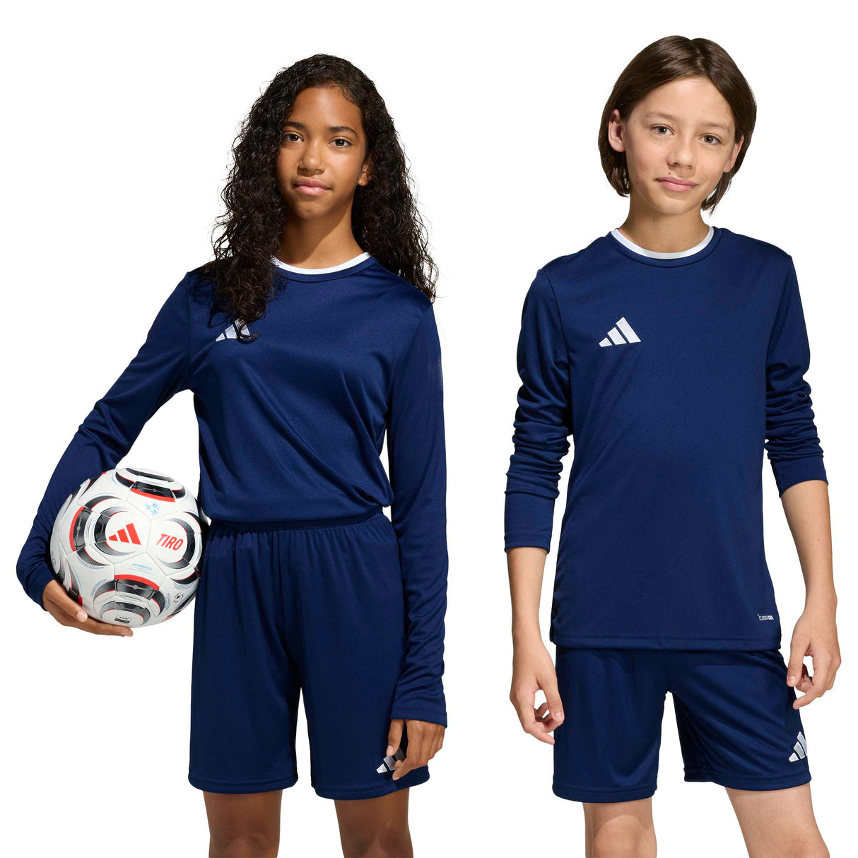 adidas Kids' Unisex Entrada 26 Long Sleeve Soccer Jersey – ClimaCool Breathability