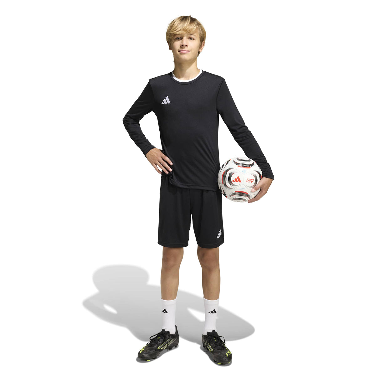 adidas Kids' Unisex Entrada 26 Long Sleeve Soccer Jersey – ClimaCool Breathability