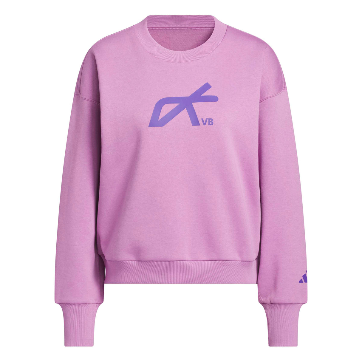 adidas Women's LOVB City Graphics Pullover Crew Sweatshirt – Loose Fit Comfort for Volleyball
