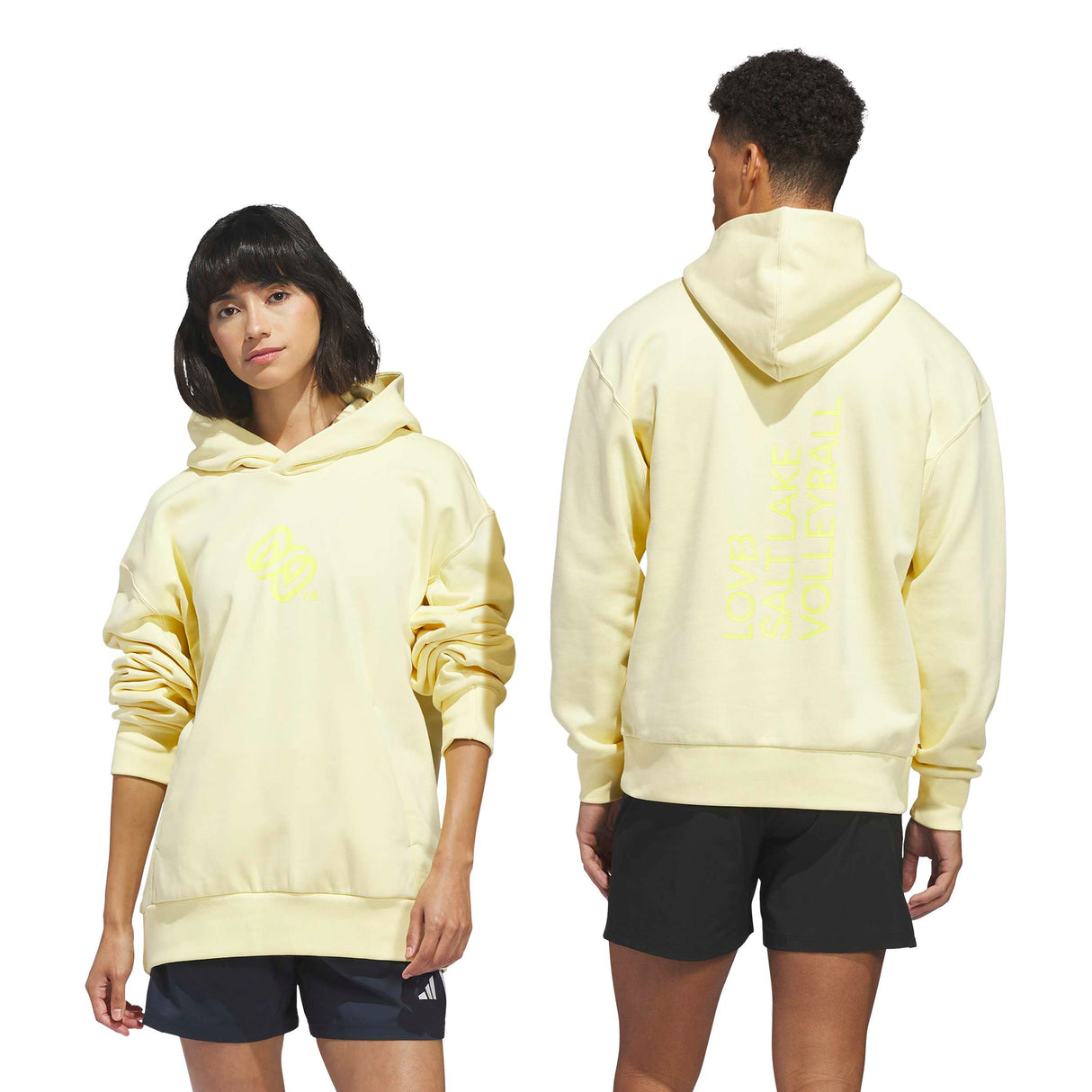 adidas Unisex LOVB City Graphics Hoodie – Snug Hood Comfort for Volleyball