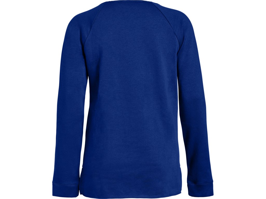 Under Armour Womens Hustle Fleece Crew Apparel - 4-Way Stretch Material