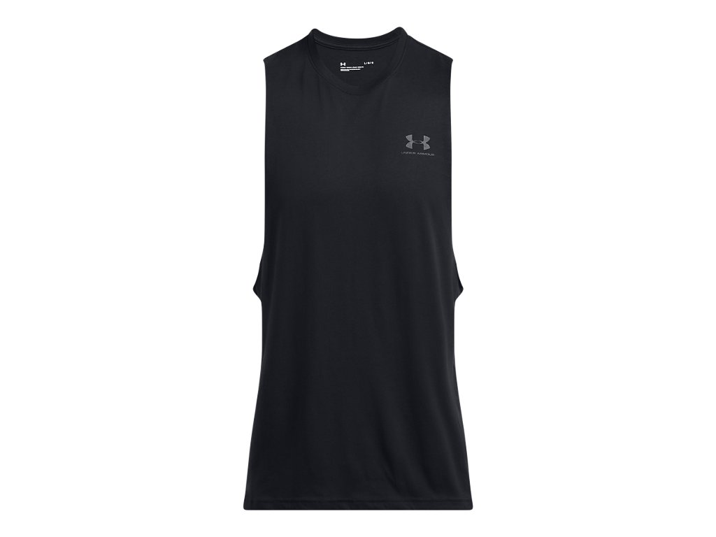 Under Armour Mens Left Chest Cut-Off Tank - Quick-Drying