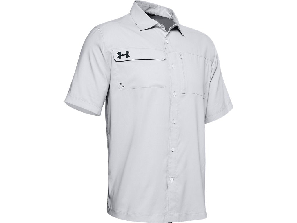 Under Armour Men's UA Motivator Coach's Button Up Shirt - Stain-Resistant and Breathable