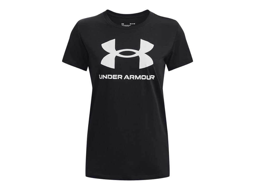 Under Armour Womens Rival Logo Short Sleeve T-Shirt - Quick-Drying Cotton Blend