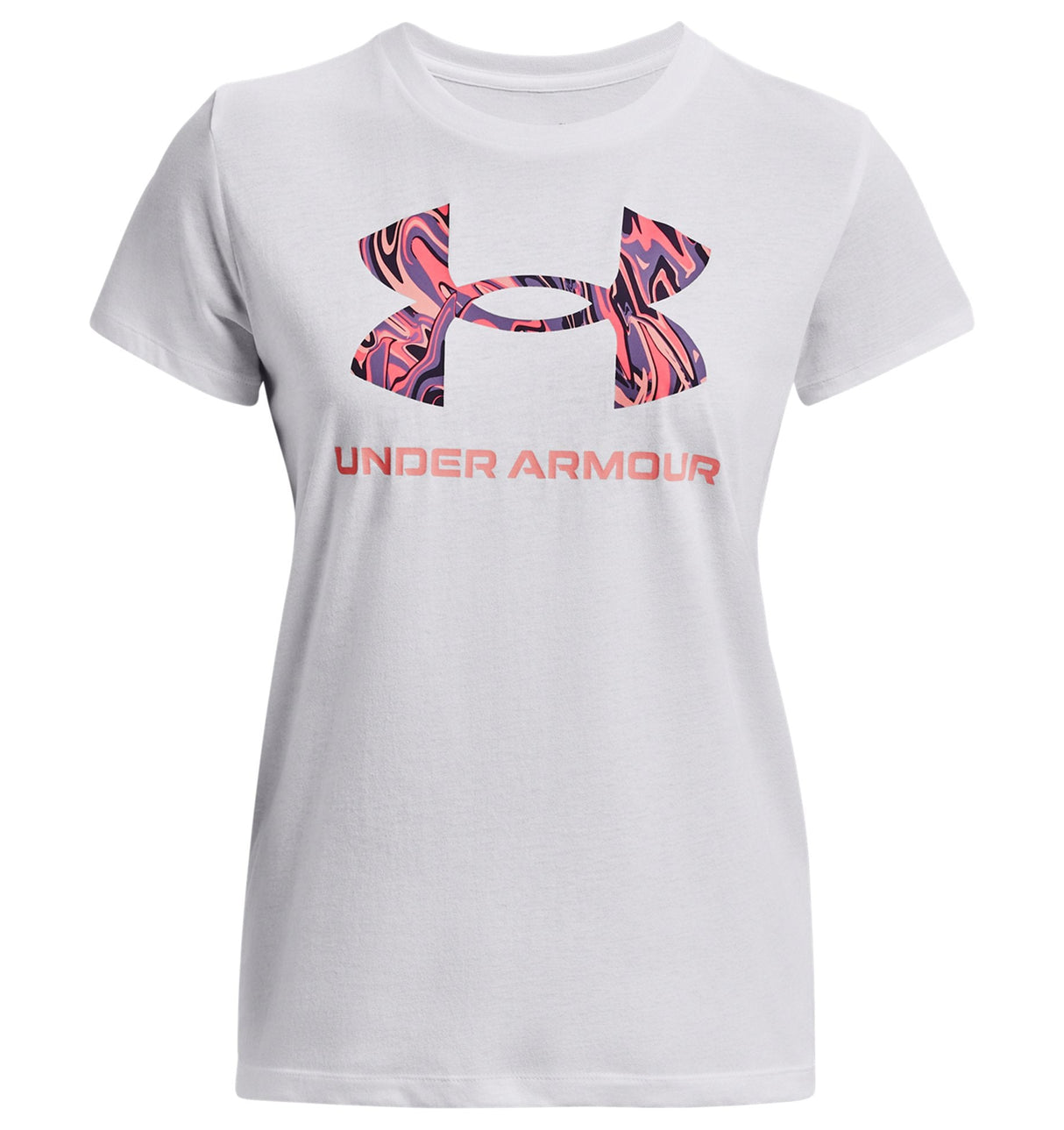 Under Armour Womens Rival Logo Short Sleeve T-Shirt - Quick-Drying Cotton Blend