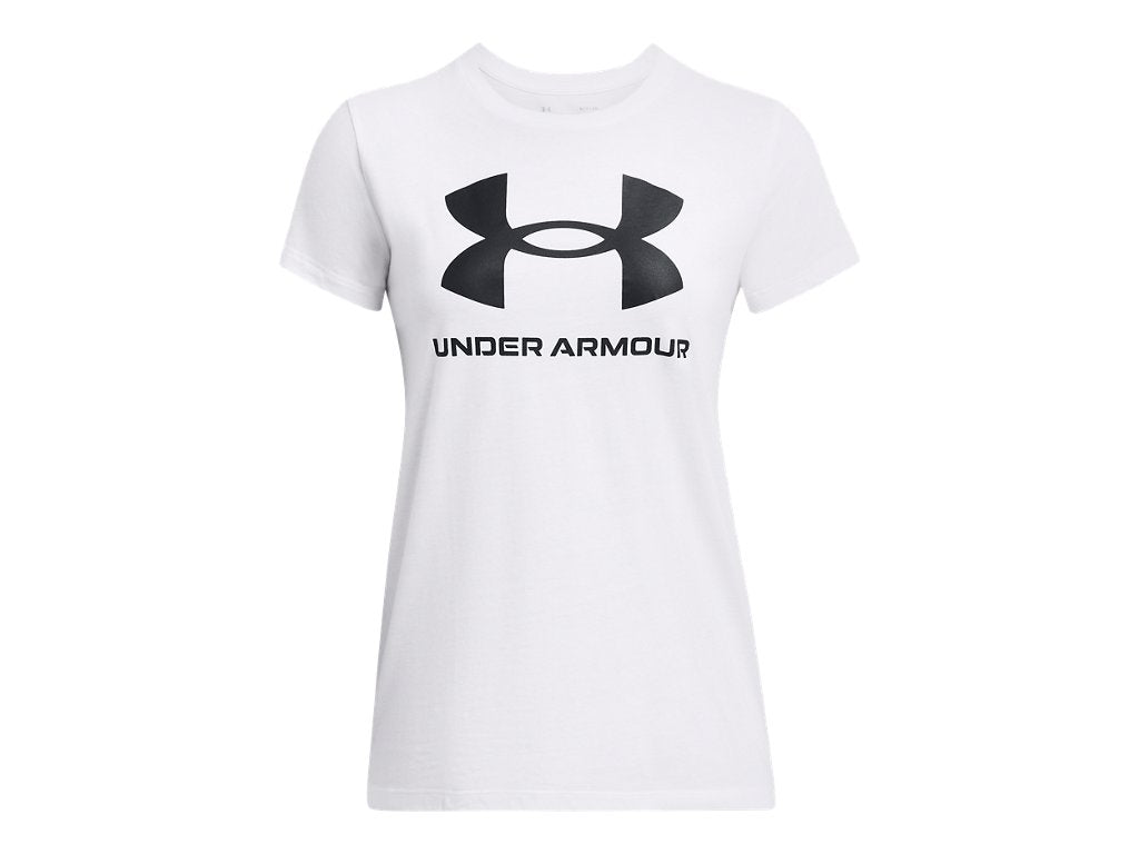 Under Armour Womens Rival Logo Short Sleeve T-Shirt - Quick-Drying Cotton Blend