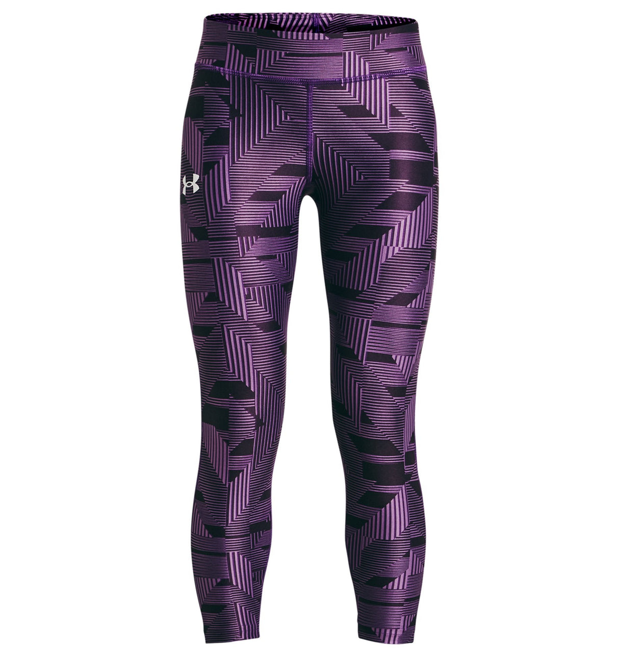 Under Armour Girls HeatGear Armour Printed Ankle Crop - Sweat-Wicking and 4-Way Stretch