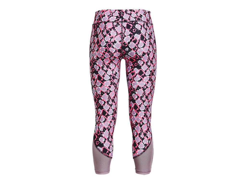 Under Armour Girls HeatGear Armour Printed Ankle Crop - Sweat-Wicking and 4-Way Stretch
