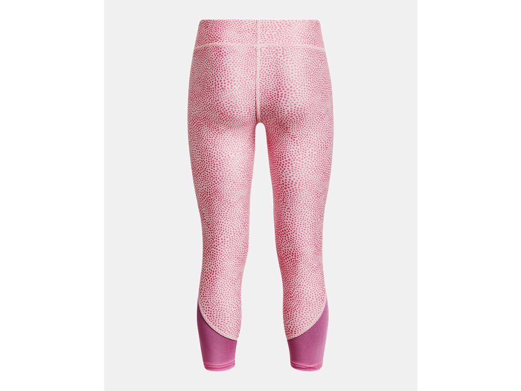 Under Armour Girls HeatGear Armour Printed Ankle Crop - Sweat-Wicking and 4-Way Stretch