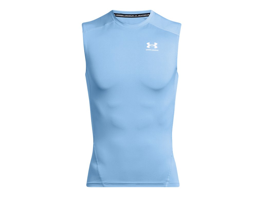 Under Armour Mens HeatGear Sleeveless Baselayer - Sweat Wicking and Superior Coverage