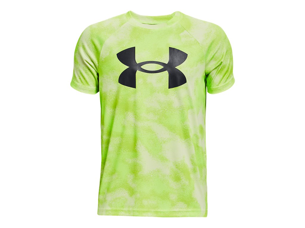 Under Armour Boys Tech Big Logo Printed Short Sleeve Shirt - Quick-Drying