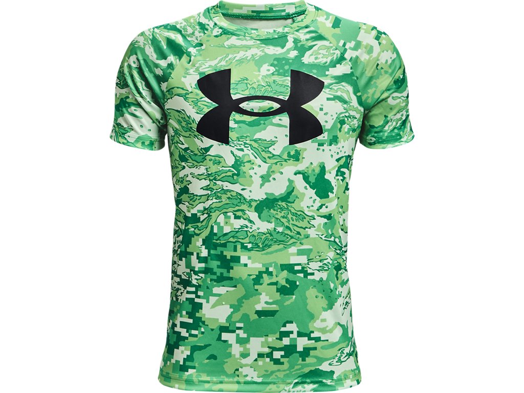 Under Armour Boys Tech Big Logo Printed Short Sleeve Shirt - Quick-Drying