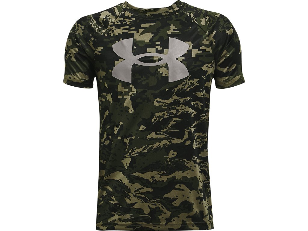 Under Armour Boys Tech Big Logo Printed Short Sleeve Shirt - Quick-Drying