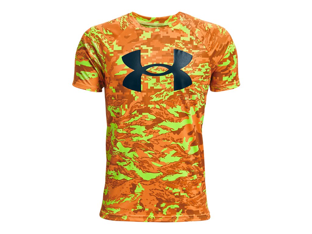Under Armour Boys Tech Big Logo Printed Short Sleeve Shirt - Quick-Drying