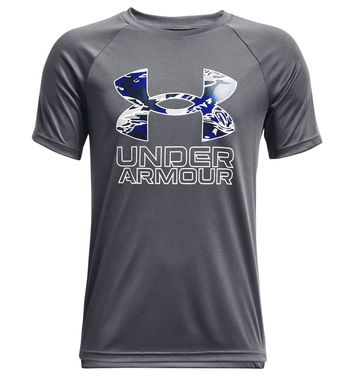Under Armour Boys Tech Hybrid Print Fill Short Sleeve Shirt - Quick-Drying and Sweat-Wicking
