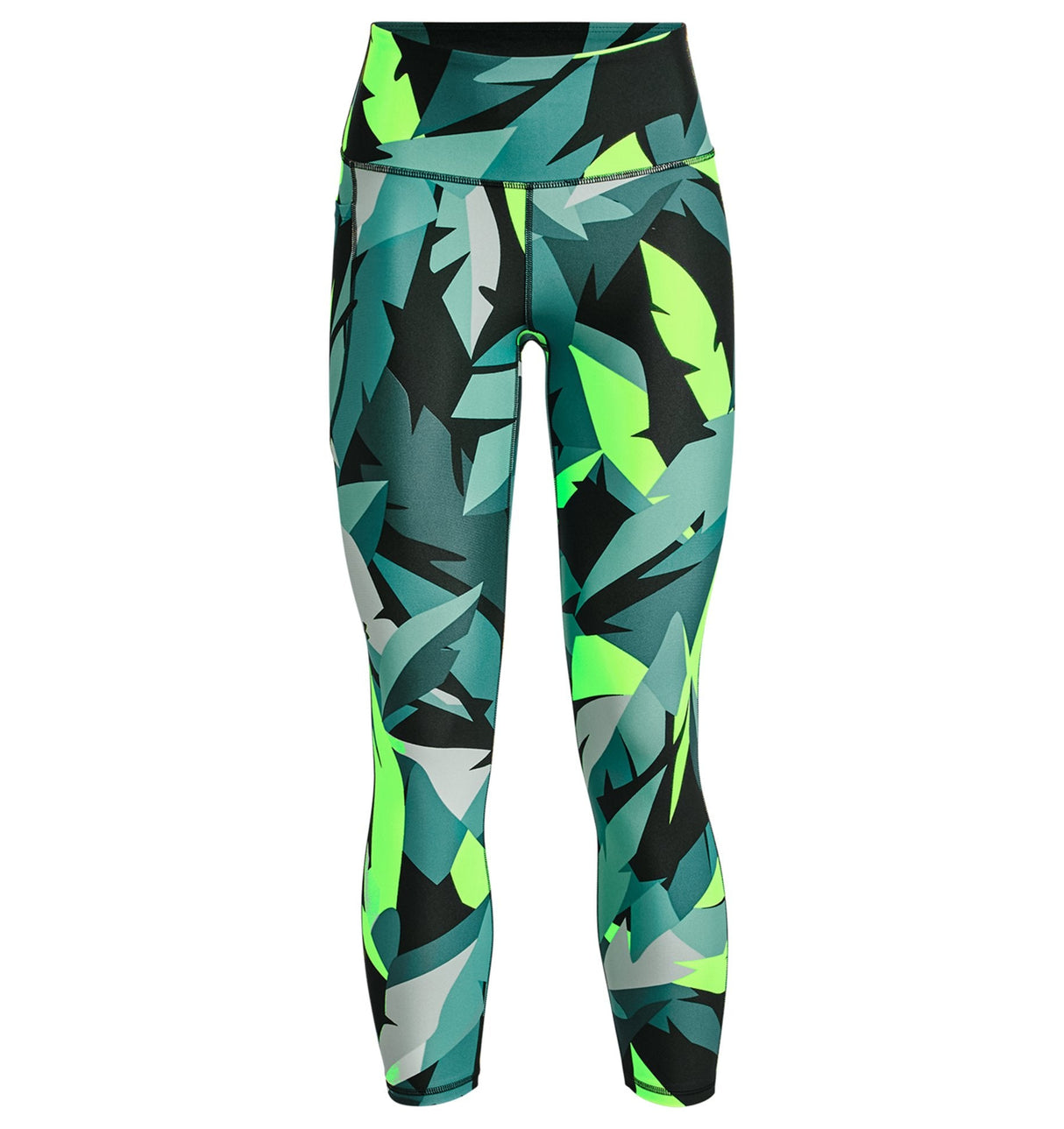 Under Armour Womens HeatGear No-Slip Waistband Printed Ankle Leggings - Sweat Wicking